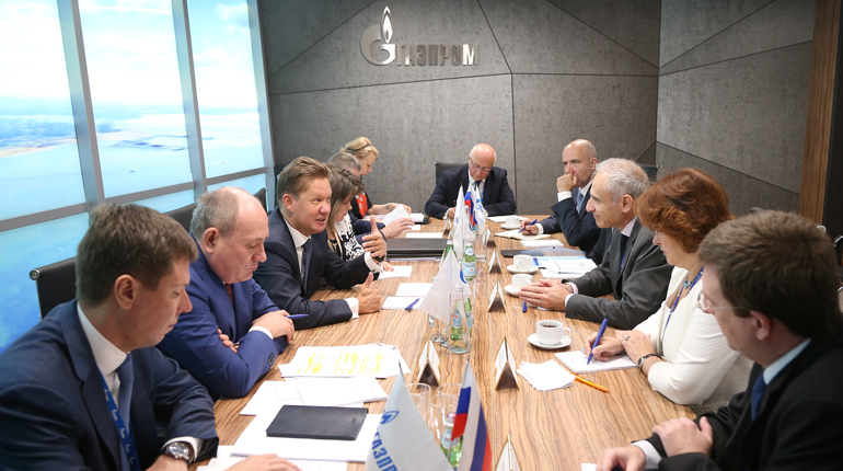 Gazprom’s CEO discussed the possibility of a Black Sea pipeline with representatives from EDF at SPIEF. (Gazprom)