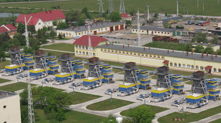 A Ukrainian compressor station. Russia and Ukraine are close to restarting supplies. (Naftogaz Ukrainy)