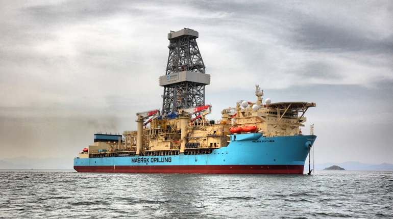 The Maersk Venturer drillship is now on its way to Aruba. (Maersk Drilling)