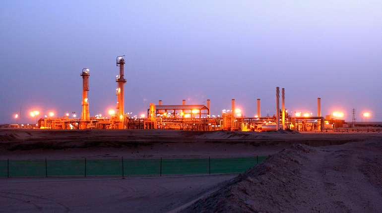 A Libyan gas plant. Many of the country’s producing facilities are in the hands of militia groups. (Wintershall)