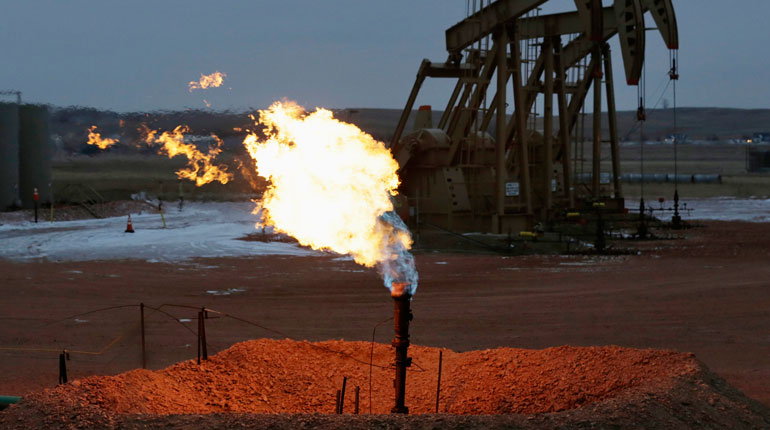 North Dakota is exceeding its flaring reduction targets. (PA)