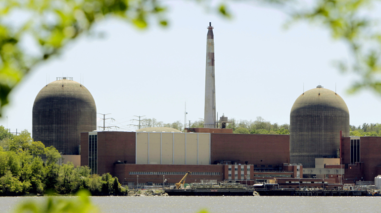 Indian Point nuclear power plant, New York. The state will use nuclear to meet its emissions goals. (PA)