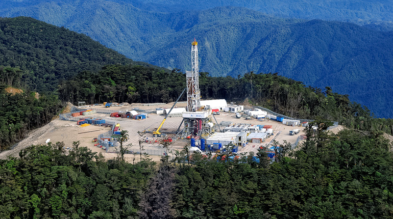 Gas is supplied to PNG LNG from Hides in Papua New Guinea’s Central province. (Santos)