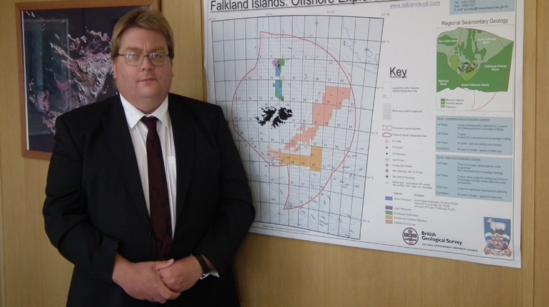 Stephen Luxton, director of mineral resources for the Falkland Islands. (Falkland Islands Government)