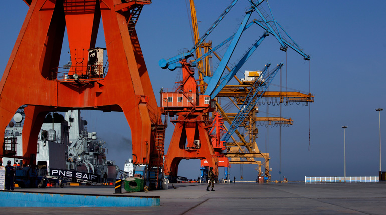 Gwadar port in Pakistan. RT’s pipeline will connect to the LNG terminal here. (PA)