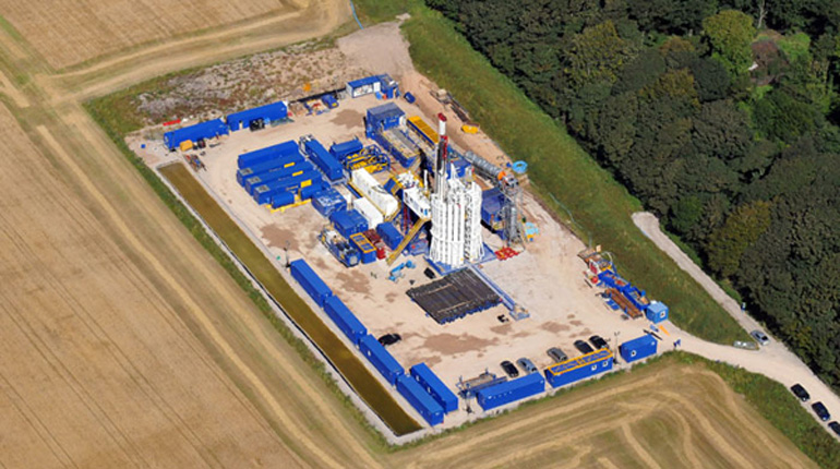 A Cuadrilla fracking site in Lancashire. The UK shale sector needs CCS technology, analysts say. (Cuadrilla)
