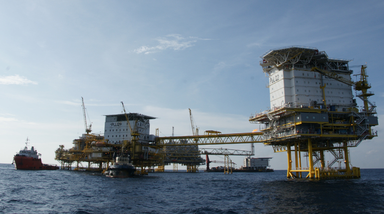Chevron’s Platong 2 platform off the coast of Thailand. (Chevron)