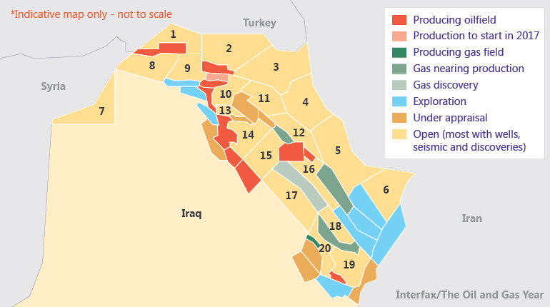 Iraqi Kurdistan’s Ministry of Natural Resources will offer 20 blocks in next year’s licensing round.