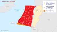 Lebanon’s 10 offshore exploration blocks.