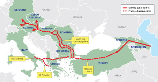 Natural Gas News - New BP-backed pipeline rivals Nabucco