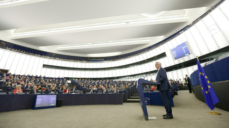 Jean-Claude Juncker delivers the State of the Union address