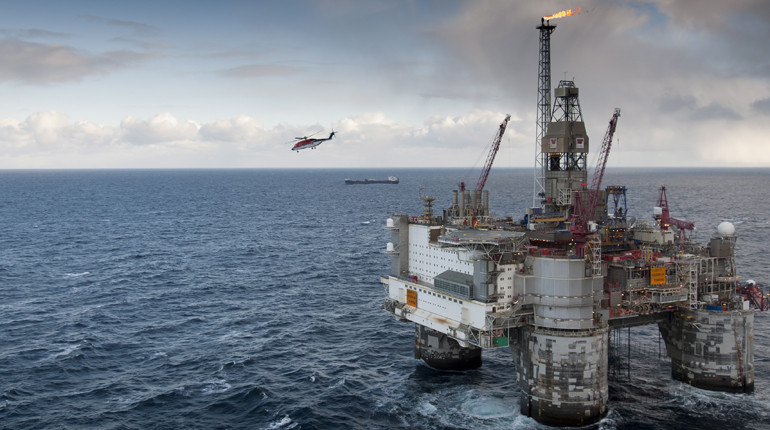 A platform off the Norwegian coast