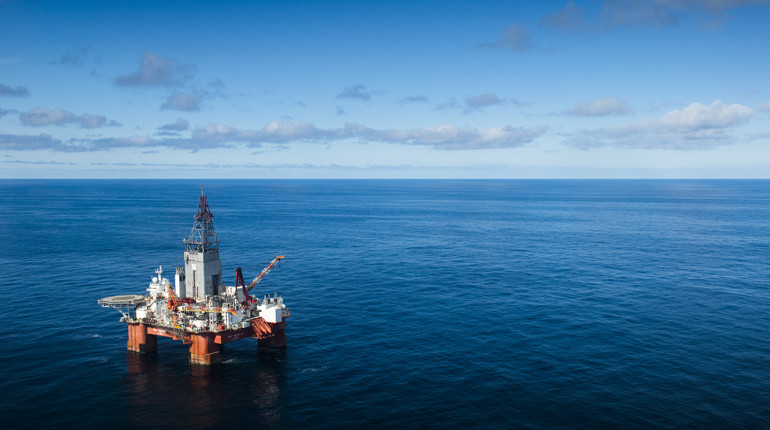 A platform in the Barents Sea