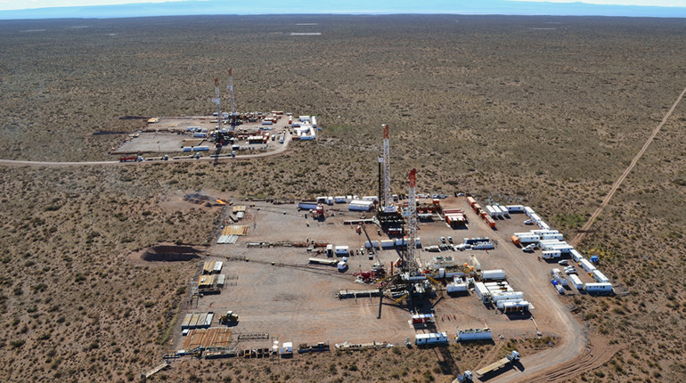 A rig in Vaca Muerta