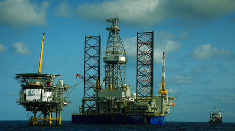 Drilling in the Ebouri field off Gabon.
