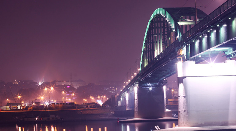 Belgrade, the capital of Serbia.
