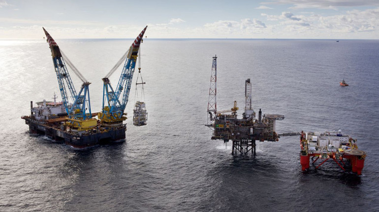 The Andrew platform in the North Sea.