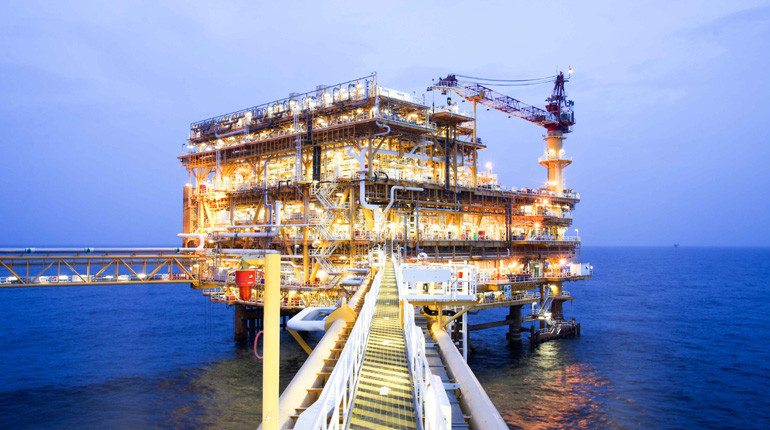 The Bongkot South platform in Thailand.