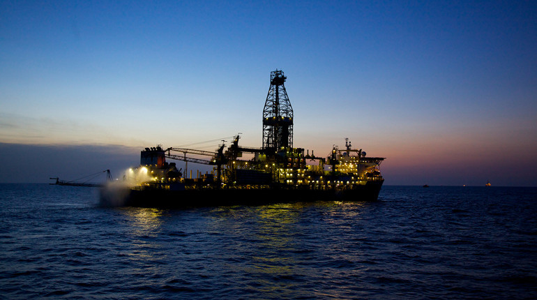 An Anadarko drillship in Mozambican waters