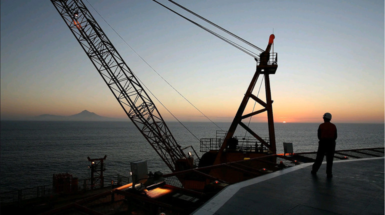 A rig off New Zealand