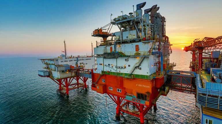 The Petromar Central platform in Romania's Black Sea.