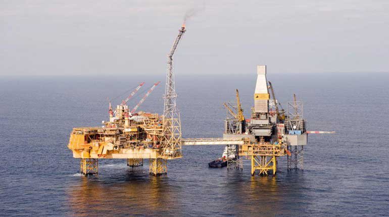 Total's Elgin platform in the North Sea