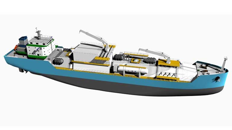 Artist's impression of ENN's LNG bunker vessel