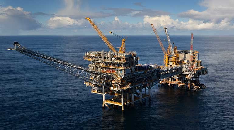 The Marlin B platform in the Bass Strait.
