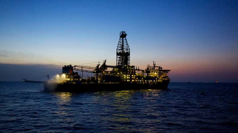 An Anadarko drillship off Mozambique