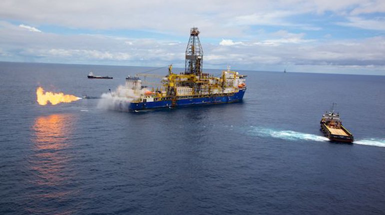 Gas flow test offshore Mozambique