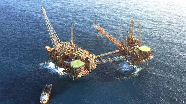 A platform offshore Australia.