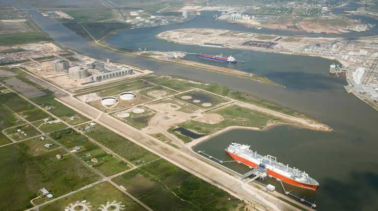 The Freeport LNG plant