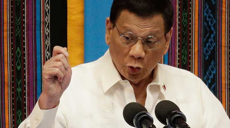 Philippine President Rodrigo Duterte