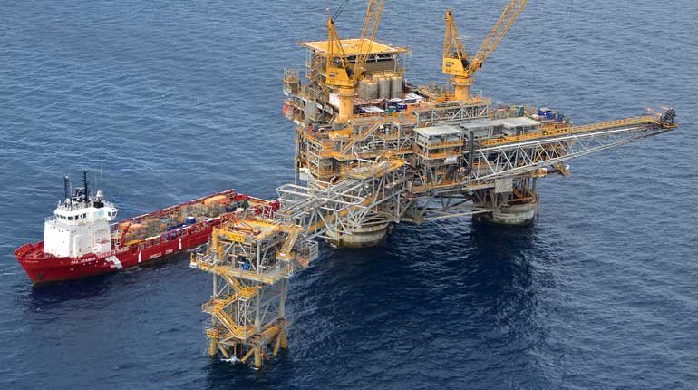 A rig offshore Australia