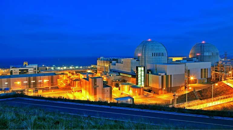 The Wolsong nuclear power plant in South Korea