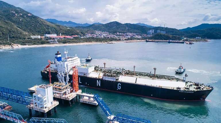 An LNG terminal in China
