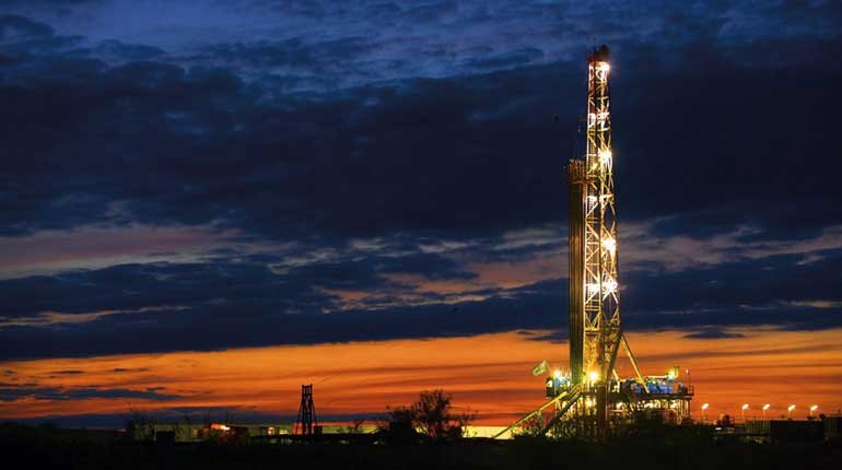 A drilling rig in the Appalachian basin
