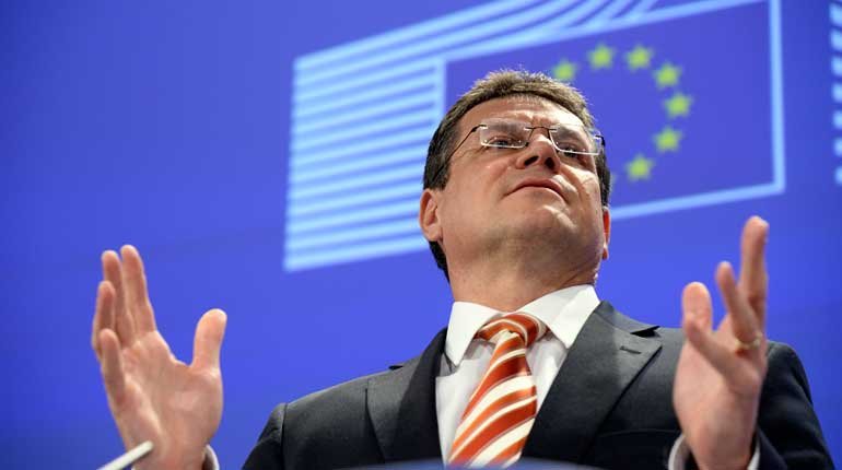 European Commission vice-president for energy union Maros Sefcovic