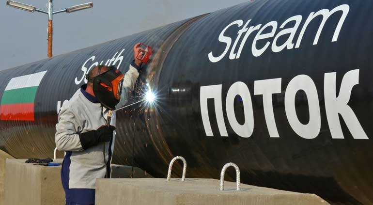 South Stream construction in Bulgaria