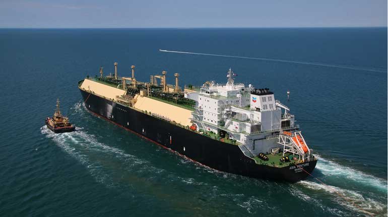 A cargo of Australian LNG bound for Japan