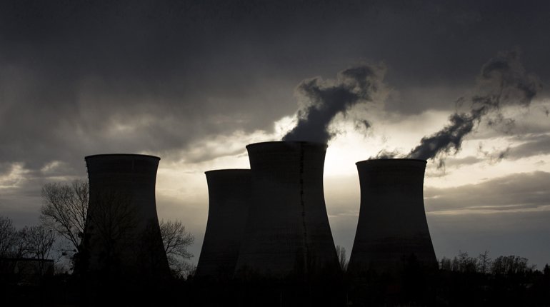 Bugey nuclear power plant, France.