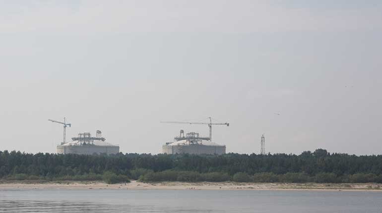The Swinoujscie LNG terminal.