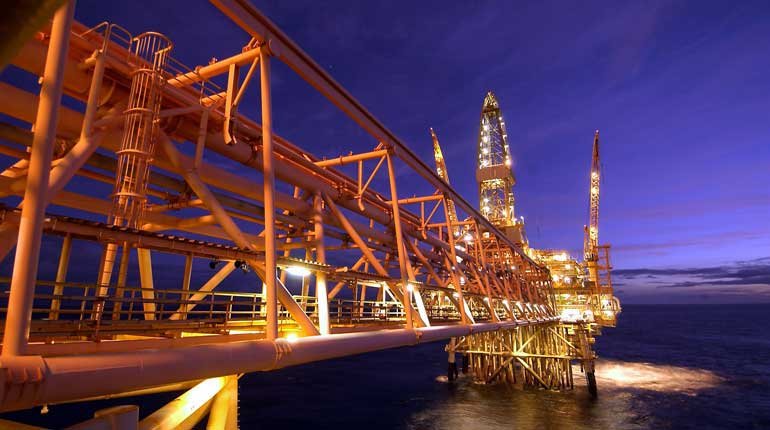 The North Rankin platform offshore Australia.
