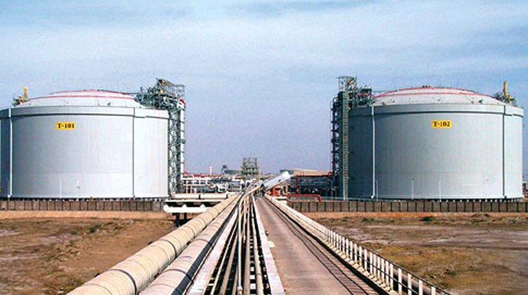 The Kochi LNG terminal in India.