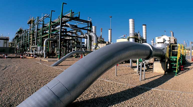 A gas compression station in Libya.
