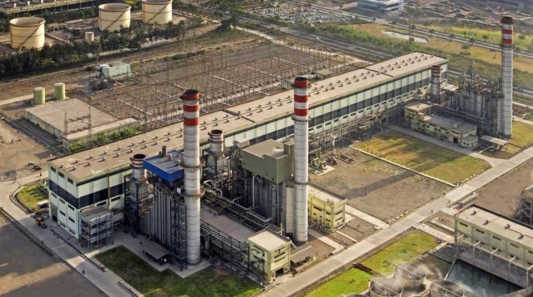 A gas power plant in India