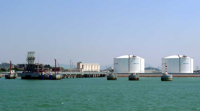 The Putian LNG terminal in China.