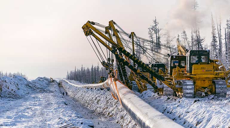 Pipelaying for Power of Siberia.