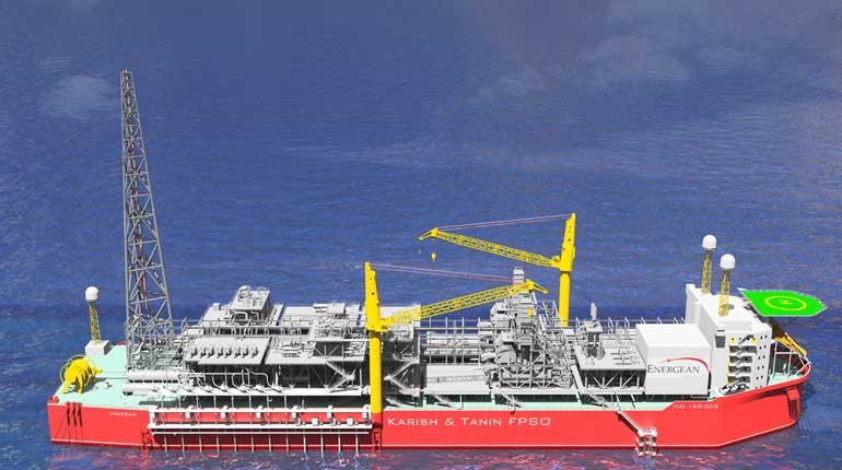 FPSO in the Karish and Tanin fields offshore Israel