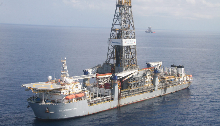 Drillship operating off Mexico